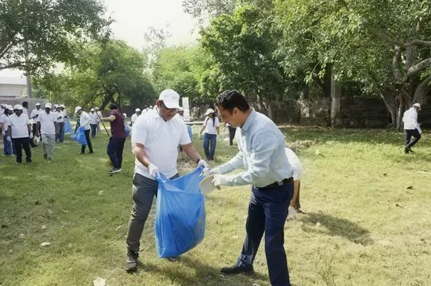 भूमि संसाधन विभाग ने ‘एक दिन, एक घंटा, एक साथ’ स्वच्छता अभियान चलाया